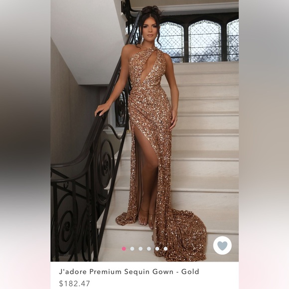 jadore gold dress JADORE JX5043 main image 0